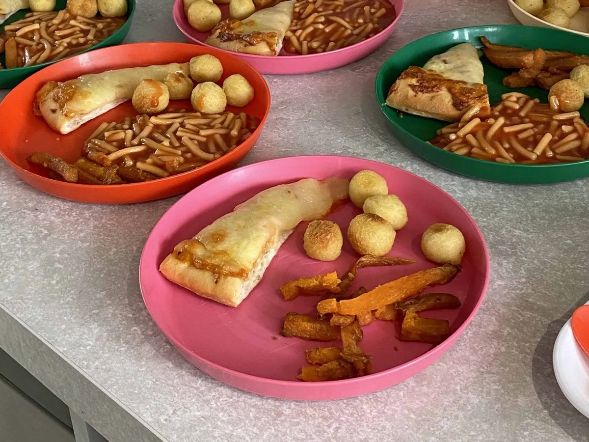 Home cooked meals plated up ready for the children at Ready Steady Go Childcare Worle